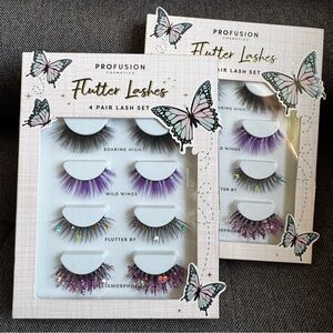 Profusion Cosmetics Flutter Lashes - 4 Pair Set